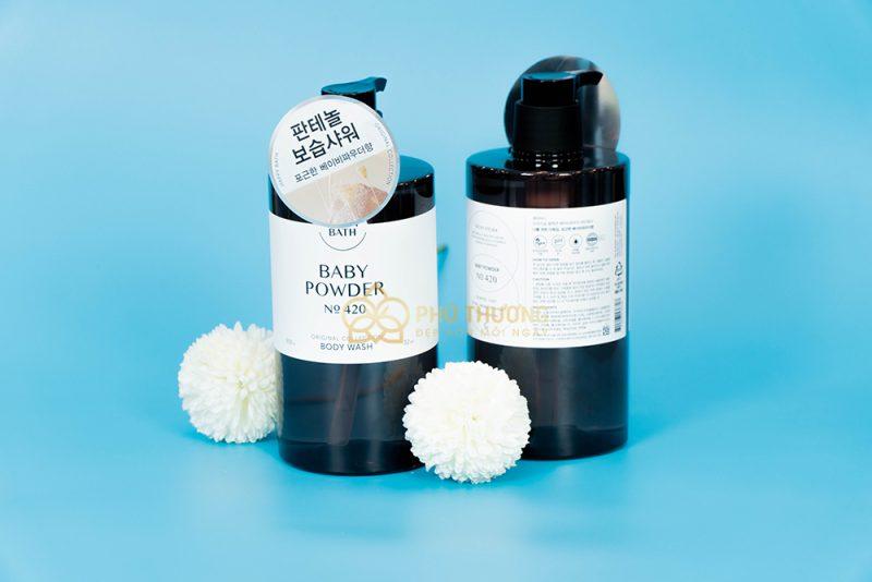Happy Bath Baby Powder Body Wash mau moi